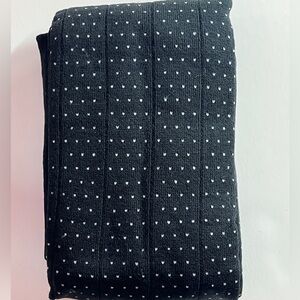 Dotted Sweater TIght Black with White Dot Wide Rib Size S/M